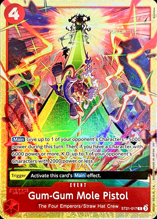 ST21-017 Gum-Gum Mole Pistol Event Card Alternate Art Best Selection Vol. 5