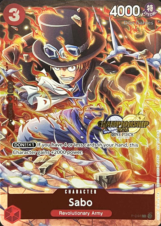 P-044 Sabo Character Card Promo CS 2024