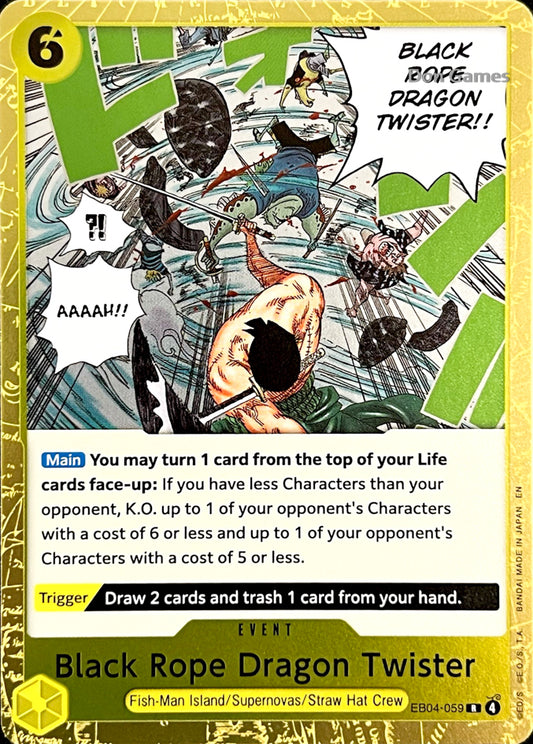 EB04-059 Black Rope Dragon Twister Event Card