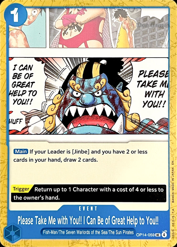 OP14-059 Please Take Me with You!! I Can Be of Great Help to You!! Event Card