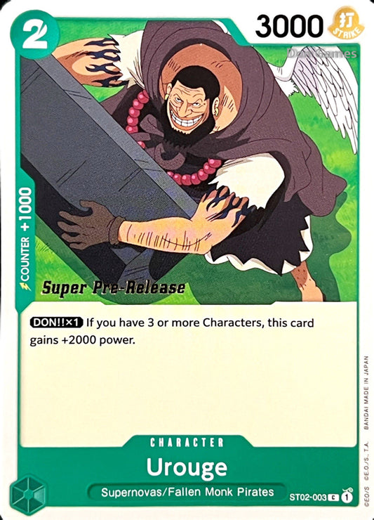 ST02-003 Urouge Character Card SUPER PRE-RELEASE
