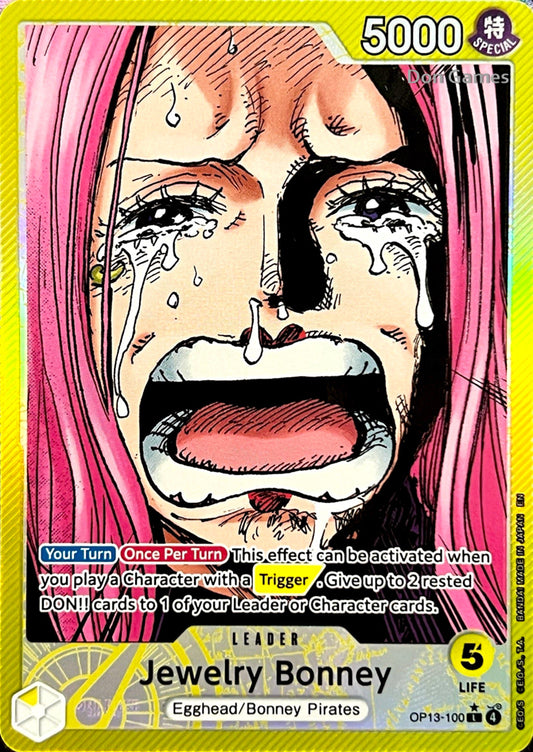 OP13-100 Jewelry Bonney Leader Card Alternate Art