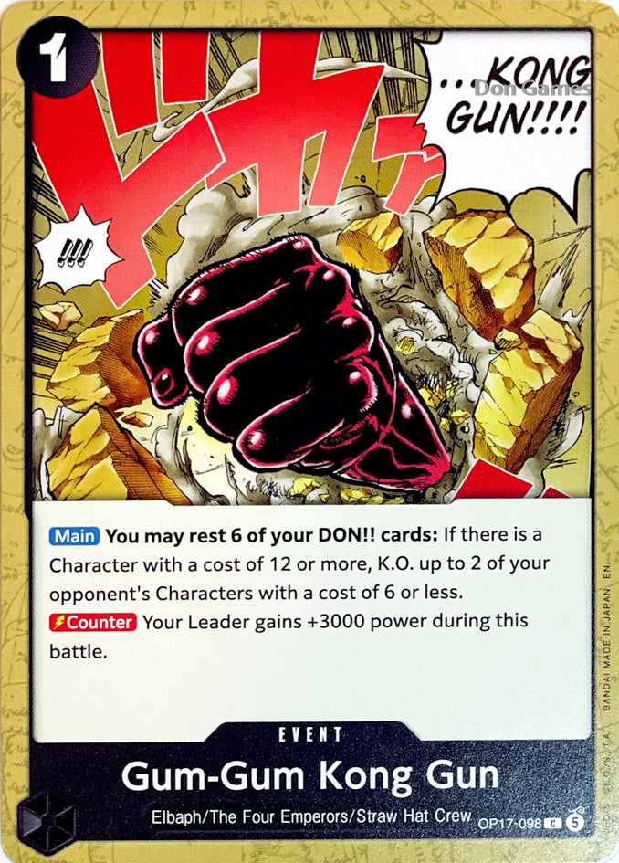 OP17-098 Gum-Gum Kong Gun Event Card