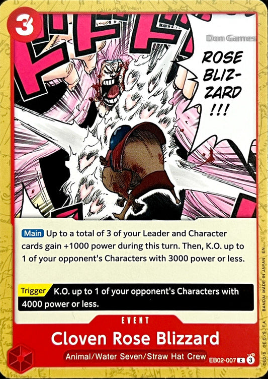 EB02-007 Cloven Rose Blizzard Event Card