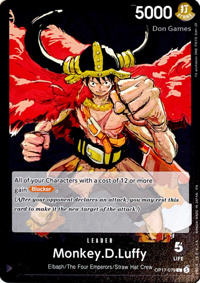 OP17-079 Monkey. D. Luffy Leader Card