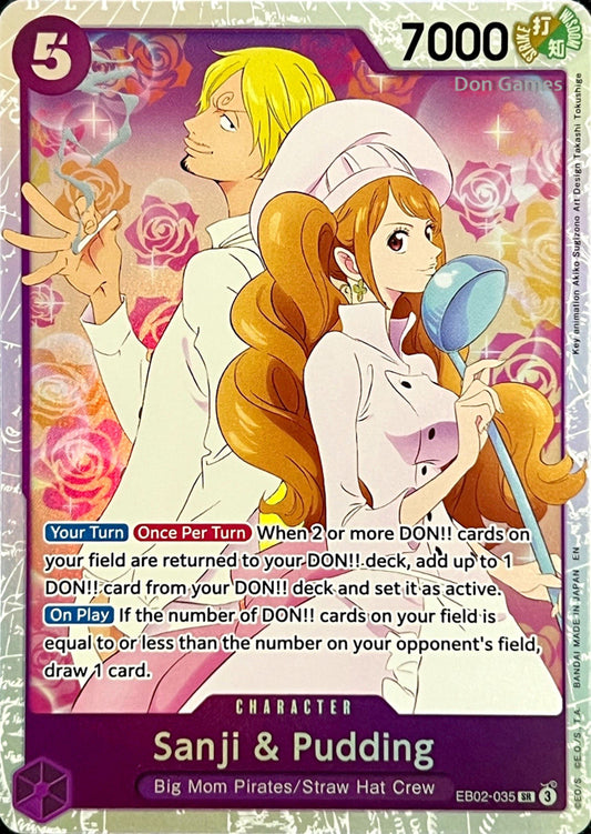 EB02-035 Sanji & Pudding Character Card