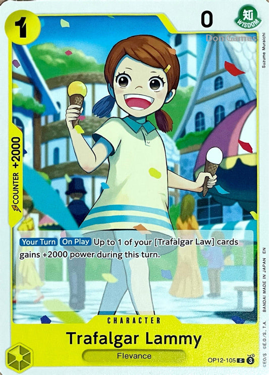 OP12-105 Trafalgar Lammy Character Card