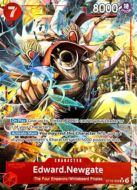 ST15-002 Edward. Newgate Character Card Alternate Art