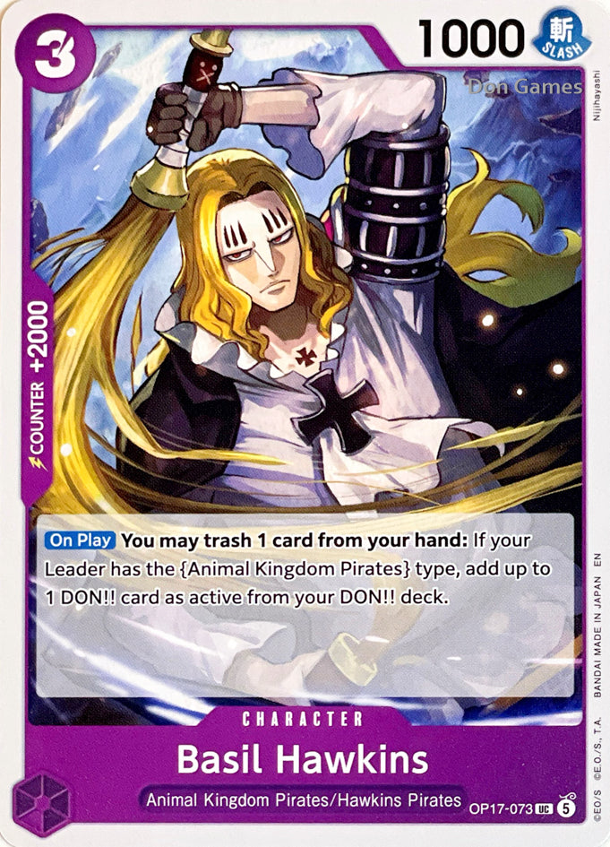 OP17-073 Basil Hawkins Character Card