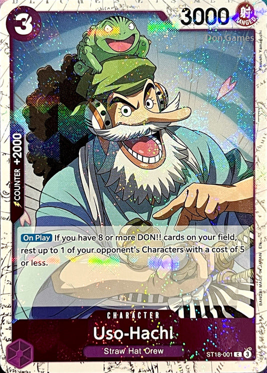 ST18-001 Uso-Hachi Character Card Textured Foil
