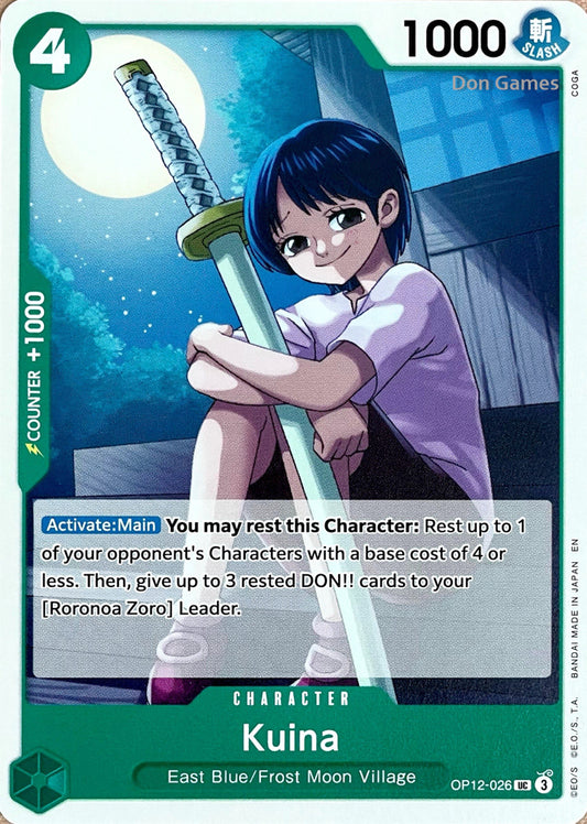 OP12-026 Kuina Character Card