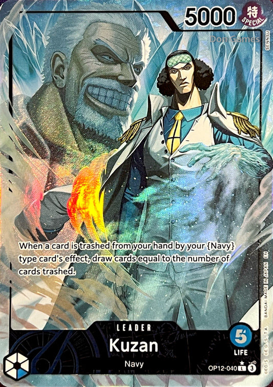 OP12-040 Kuzan Leader Card Alternate Art