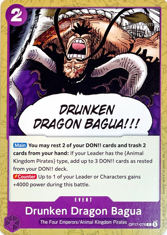 OP17-078 Drunken Dragon Bagua Event Card
