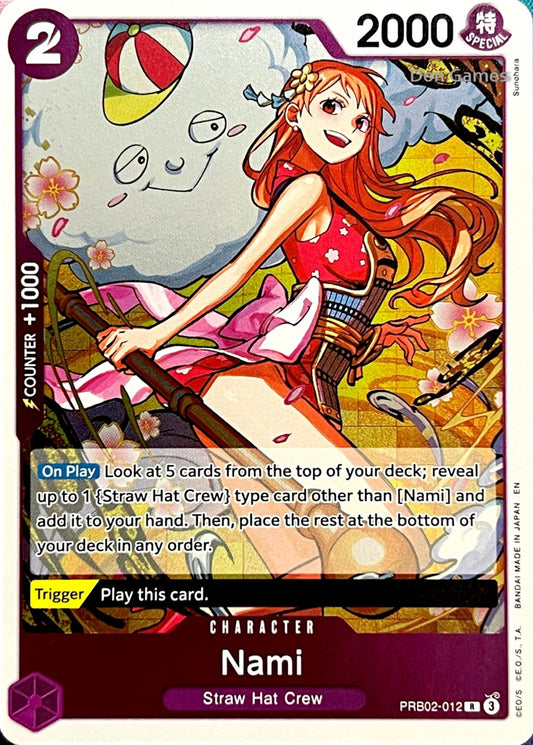 PRB02-012 Nami Character Card