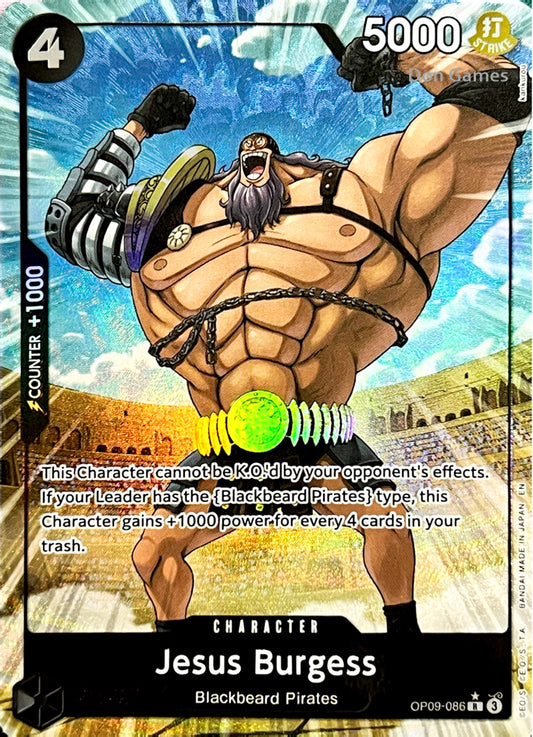 OP09-086 Jesus Burgess Character Card Alternate Art (PRB-02)