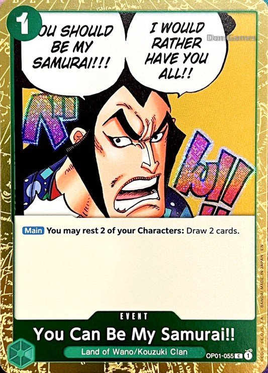 OP01-055 You Can Be My Samurai!! Event Card Textured Foil