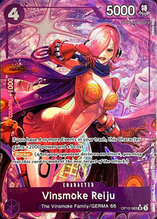 OP12-063 Vinsmoke Reiju Character Card Alternate Art