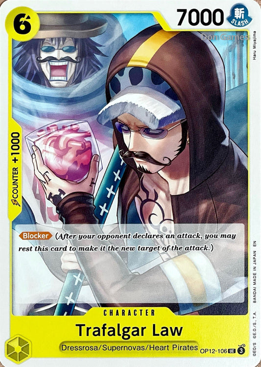 OP12-106 Trafalgar Law Character Card