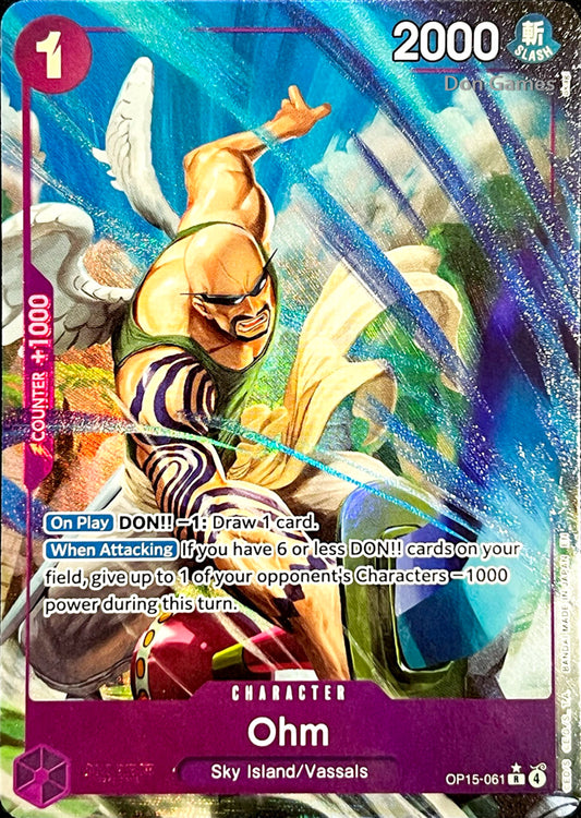 OP15-061 Ohm Character Card Alternate Art