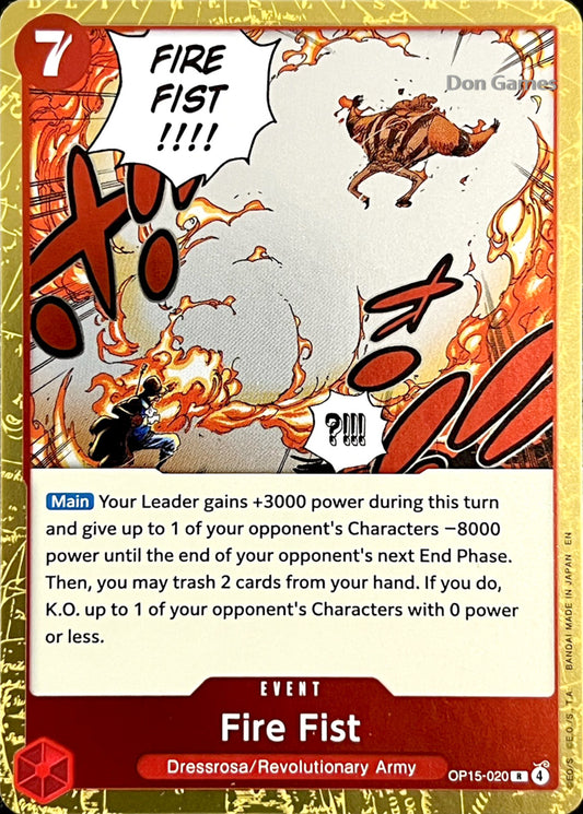 OP15-020 Fire Fist Event Card