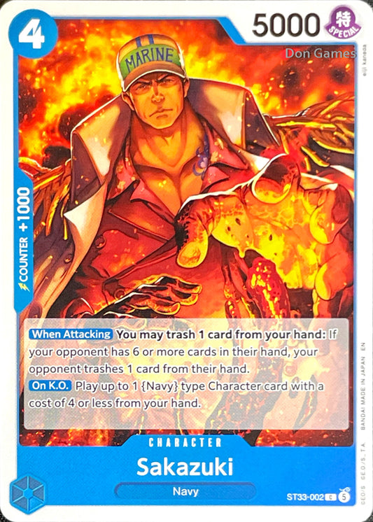 ST33-002 Sakazuki Character Card