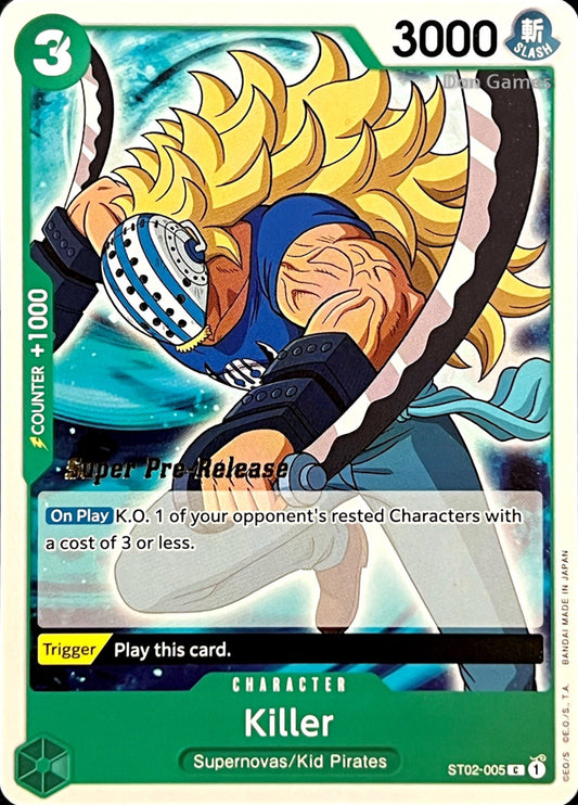 ST02-005 Killer Character Card SUPER PRE-RELEASE