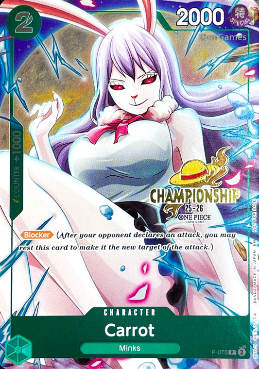 P-070 Carrot Character Card Alternate Art CS 25-26 Event Promo
