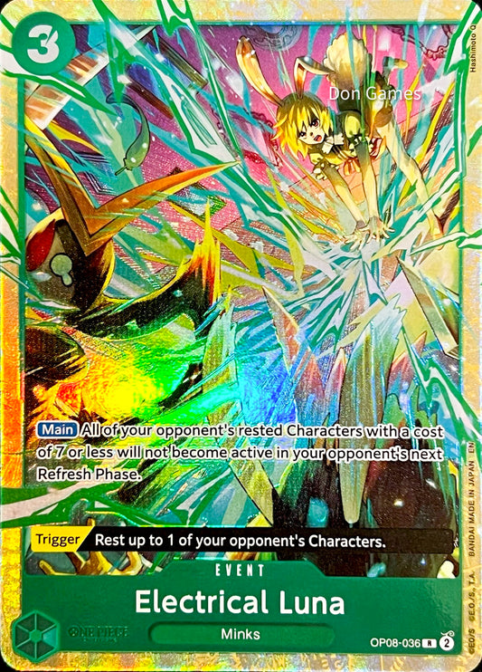 OP08-036 Electrical Luna Event Card Alternate Art Best Selection Vol. 5