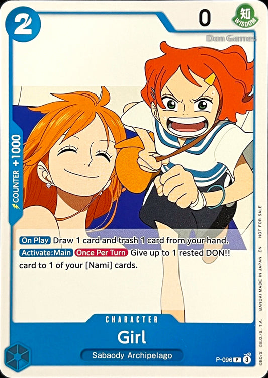 P-096 Girl Character Card Promo