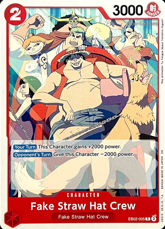 EB02-005 Fake Straw Hat Crew Character Card