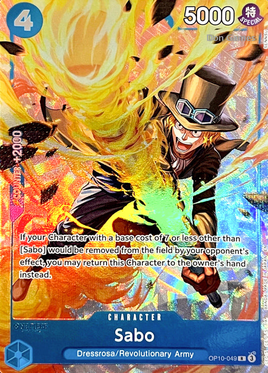 OP10-049 Sabo Character Card Alternate Art Best Selection Vol. 4