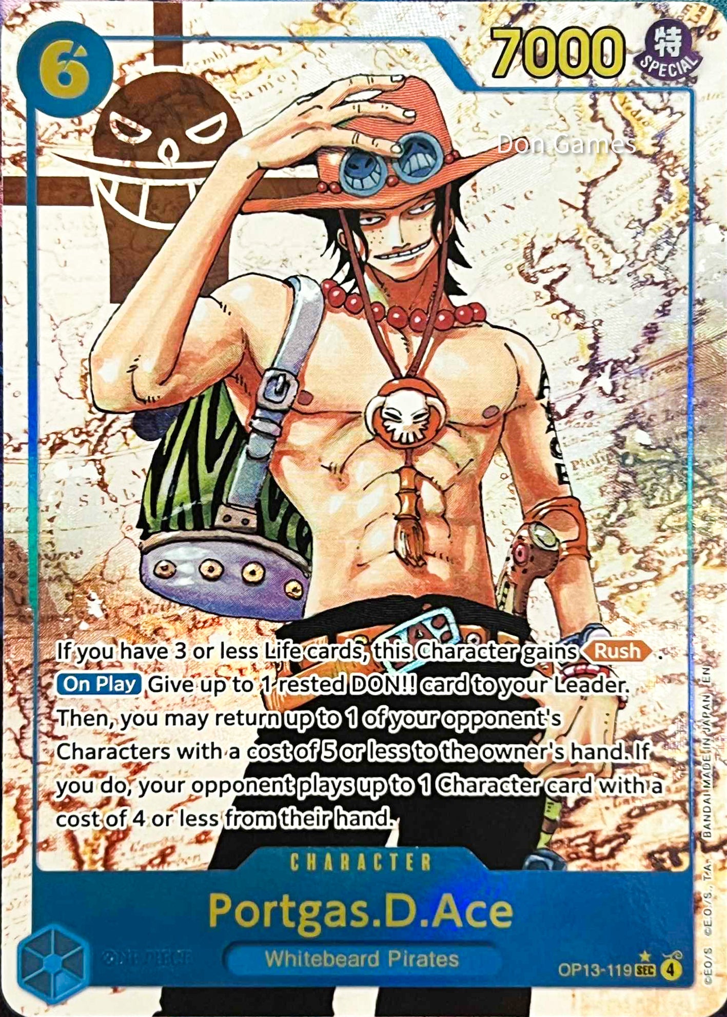 OP13-119 Portgas. D. Ace Character Card Alternate Art