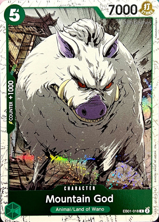 EB01-018 Mountain God Character Card Textured Foil