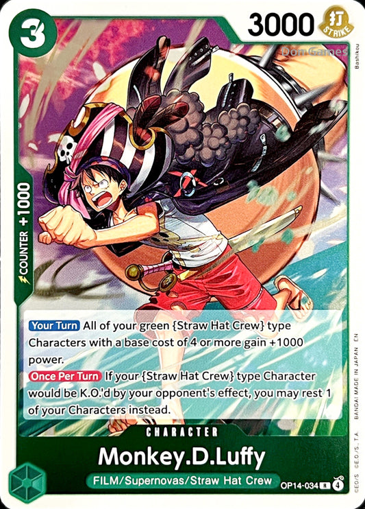 OP14-034 Monkey. D. Luffy Character Card
