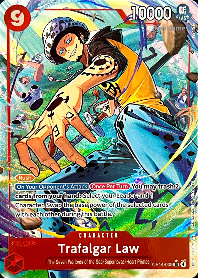 OP14-009 Trafalgar Law Character Card Alternate Art