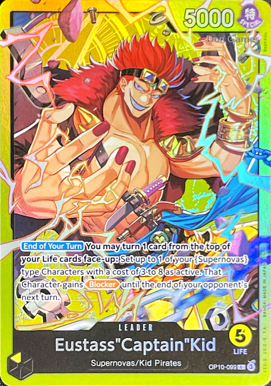 OP10-099 Eustass "Captain" Kid Leader Card Alternate Art (ST-36)