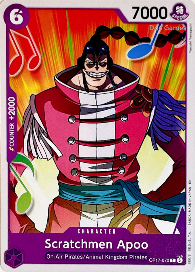 OP17-070 Scratchmen Apoo Character Card