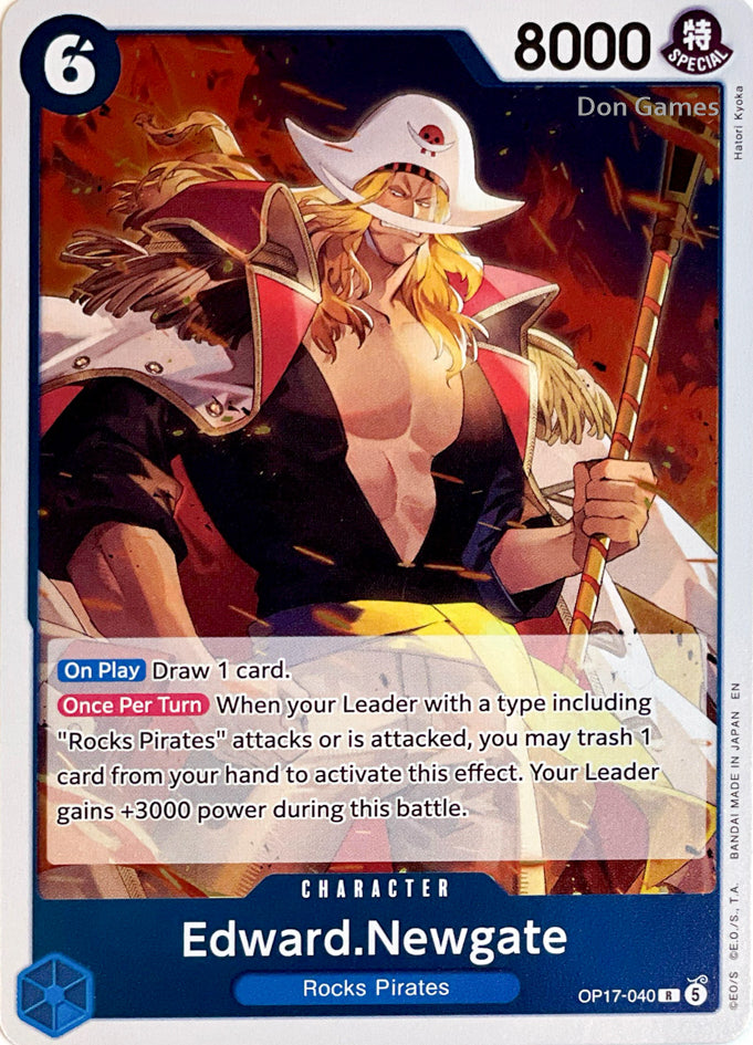 OP17-040 Edward. Newgate Character Card