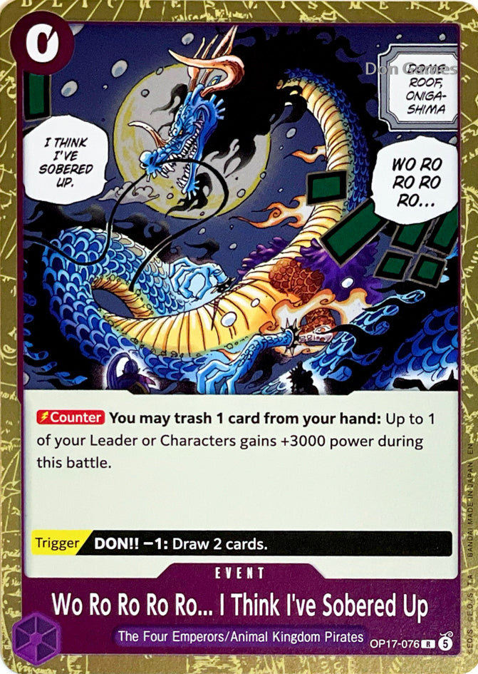 OP17-076 Wo Ro Ro Ro Ro... I Think I've Sobered Up Event Card