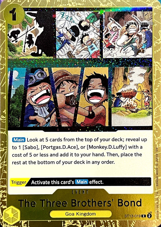 ST13-019 The Three Brothers' Bond Event Card Textured Foil