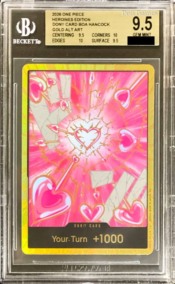 BGS 9.5 Don PRB-02 Boa Hancock Alternate Art Gold Foil