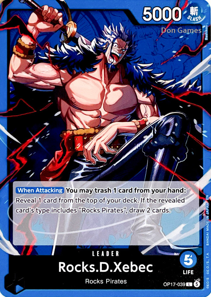 OP17-039 Rocks. D. Xebec Leader Card