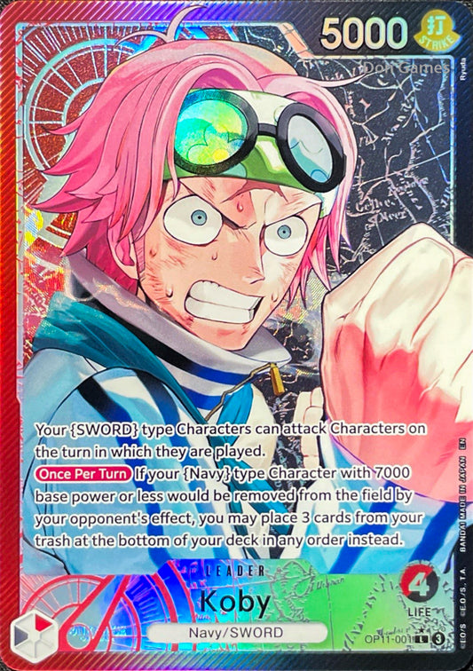 OP11-001 Koby Leader Card Alternate Art