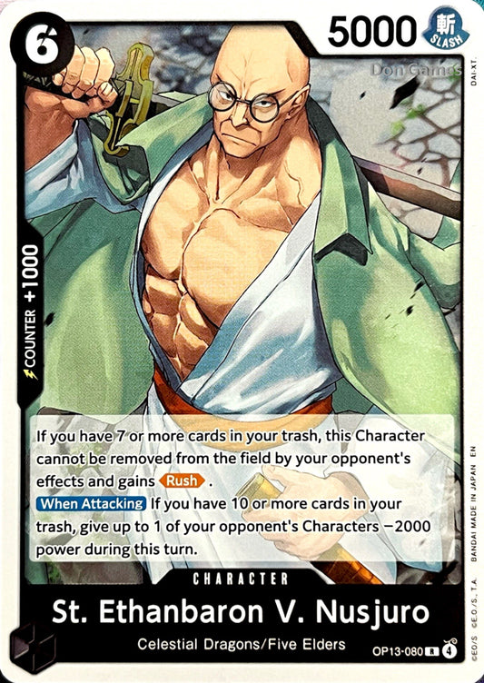 OP13-080 St. Ethanbaron V. Nusjuro Character Card