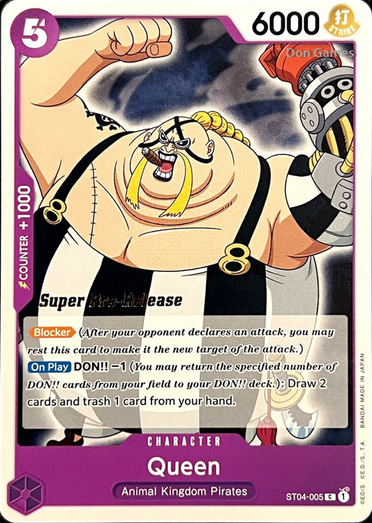 ST04-005 Queen Character Card SUPER PRE-RELEASE