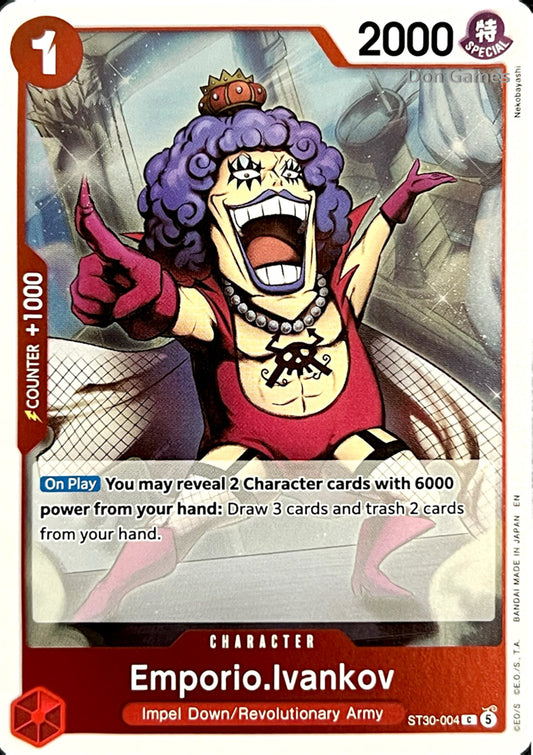 ST30-004 Emporio. Ivankov Character Card