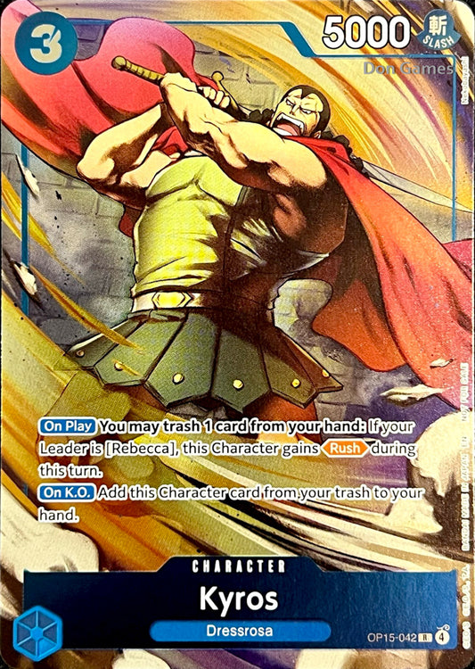 OP15-042 Kyros Character Card Dash Pack Alternate Art