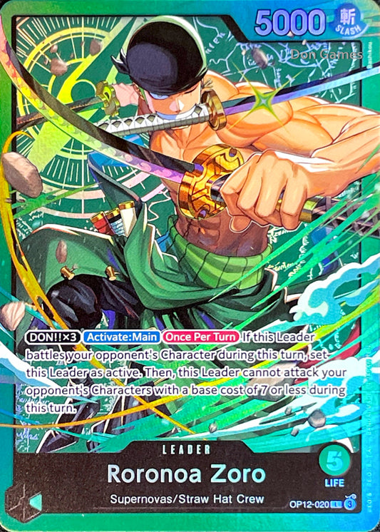 OP12-020 Roronoa Zoro Leader Card Alternate Art (ST-32)