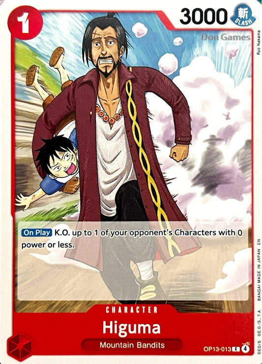 OP13-013 Higuma Character Card