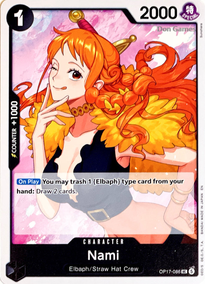 OP17-086 Nami Character Card